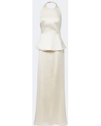 Rohe - Bridal Peplum Satin Gown - Lyst