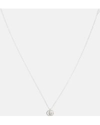 Gucci - Gg Marmont Sterling Pendant Necklace - Lyst