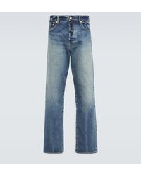 KENZO - Jeans rectos Asagao de tiro alto - Lyst