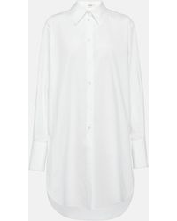 The Row - Astrea Oversized Cotton Poplin Shirt - Lyst