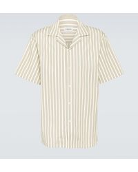 Lanvin - Striped Cotton Bowling Shirt - Lyst