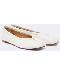 Maison Margiela - Tabi Leather Ballet Flats - Lyst