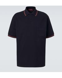 Gucci - Web Stripe Cotton-Blend Pique Polo Shirt - Lyst