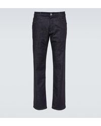 Giorgio Armani - Low-Rise Straight Jeans - Lyst
