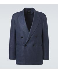 ZEGNA - Linen, Wool And Silk Blazer - Lyst