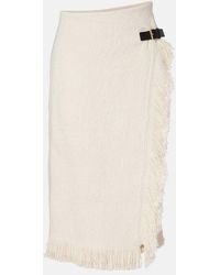Isabel Marant - Galla Cotton And Linen Midi Skirt - Lyst