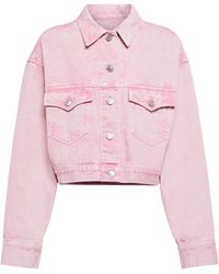 Étoile Isabel Marant Tadia Denim Jacket - Pink