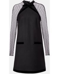 Nina Ricci - Virgin Wool Gabardine Minidress - Lyst