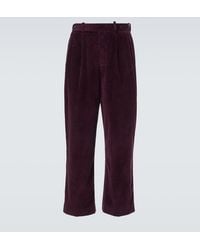 Bode - Mcnab Cotton Corduroy Wide-Leg Pants - Lyst