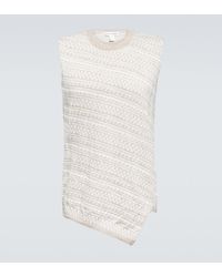 Comme des Garçons - Intarsia-Knit Wool Sweater Vest - Lyst