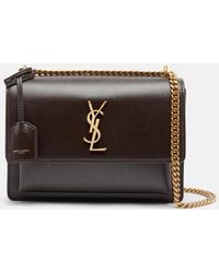 Saint Laurent - Sunset Medium Leather Shoulder Bag - Lyst