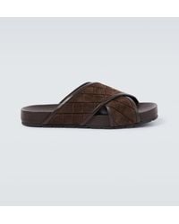 Bottega Veneta - Sandalen Tarik Aus Veloursleder - Lyst