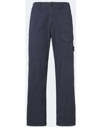 Stone Island - Compass Badge Cotton-Blend Cargo Pants - Lyst