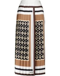 Valentino High-rise Pleated Midi Skirt - Multicolor