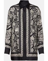 Nili Lotan - Alfie Paisley Silk Twill Shirt - Lyst