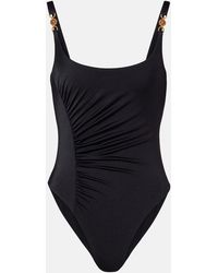 Versace - Medusa '95 Gathered Swimsuit - Lyst