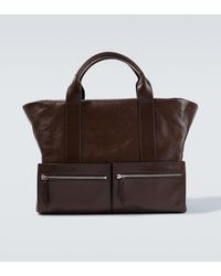 Metier - Racer 40 Leather Messenger Bag - Lyst