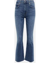 Citizens of Humanity - Isola Mid-rise Cropped Bootcut Jeans - Lyst