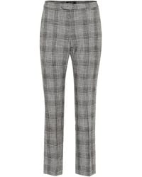 Isabel Marant - Derys Checked Cotton And Wool Pants - Lyst