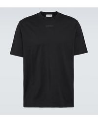 Lanvin - T-shirt in jersey di cotone con logo - Lyst