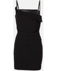 Roland Mouret - Crystal-Embellished Crepe Minidress - Lyst