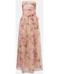 Max Mara - Robe Lisetta Aus Seidenorganza - Lyst