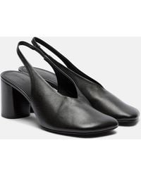 Lemaire - Glove Leather Slingback Pumps - Lyst