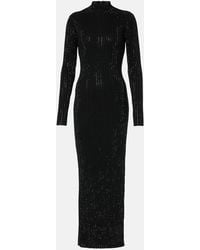 David Koma - Verziertes Midikleid Aus Baumwolle - Lyst