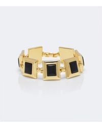 DEHANCHE - Onyx 18Kt-Plated Bracelet - Lyst