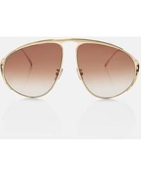 Loewe - Hillock Aviator Sunglasses - Lyst