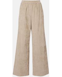 Brunello Cucinelli - High-Rise Cotton Corduroy Wide-Leg Pants - Lyst