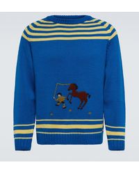 Bode - Pony Lasso Wool-blend Sweater - Lyst