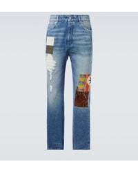 Loewe - Patchwork Straight Jeans - Lyst