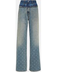 Givenchy - 4g High-rise Wide-leg Jeans - Lyst