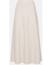 JOSEPH - Ribbed-Knit Wool-Blend Midi Skirt - Lyst