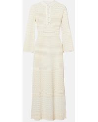 Eres - Madone Crochet Midi Dress - Lyst