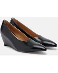 Maison Margiela - Leather Wedge Pumps - Lyst