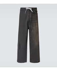 Balenciaga - Mid-Rise Wide-Leg Jeans - Lyst