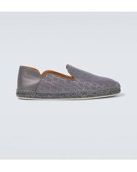 Christian Louboutin - Espadon Leather-trimmed Jacquard Espadrilles - Lyst