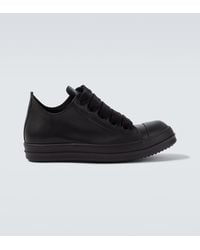 Rick Owens - Jumbolace Leather Low-Top Sneakers - Lyst
