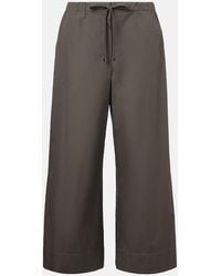 Max Mara - Max Mara Auero Cotton Wide-Leg Pants - Lyst