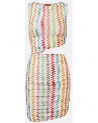 Missoni - Zigzag Cutout Lame Beach Dress - Lyst