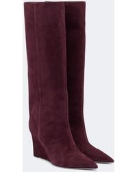 Jimmy Choo - Blake Suede Knee-High Boots - Lyst