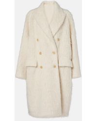 Brunello Cucinelli - Double-Breasted Alpaca-Blend Coat - Lyst