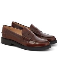 Tod's - Leather Penny Loafers - Lyst