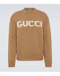 Gucci - Pullover mit Intarsien-Logo - Lyst