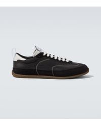 McQueen - Ec1 Suede-Trimmed Sneakers - Lyst