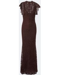 De La Vali - Laia Cutout Cotton-Blend Lace Maxi Dress - Lyst