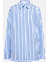 Frankie Shop - Georgia Striped Cotton-blend Shirt - Lyst