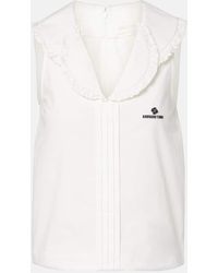 ShuShu/Tong - Ruffled Cotton Top - Lyst